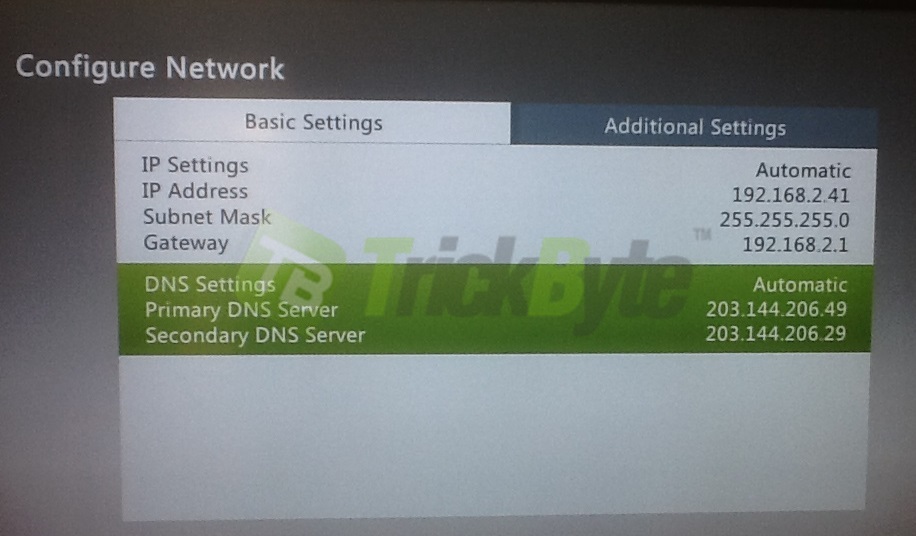 knelpunt Fokken voordeel How to setup Trickbyte DNS on Xbox360 – Trickbyte Help FAQ